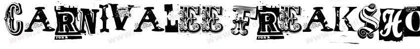 Carnivalee Freakshow字体转换